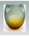 Vase en Verre Jaune et Bleu - MM