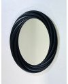 Miroir Décoratif en Plastique Noir - 76x56cm