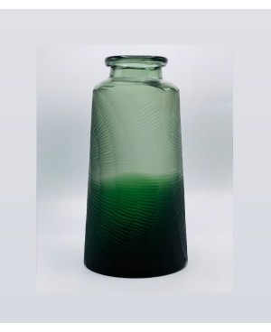  Vase en Verre Vert Mate - MM