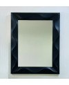 Miroir Décoratif en Plastique Noir - 75x60cm
