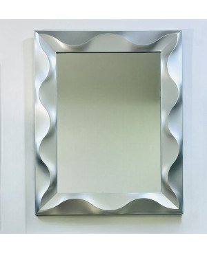  Miroir Décoratif en Plastique Argenté - 75x60cm