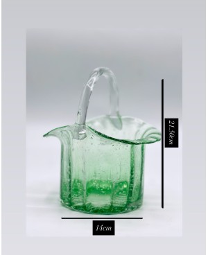 Vase en Verre Vert