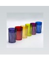 Set de 6 verres à Thé Strié Colorie