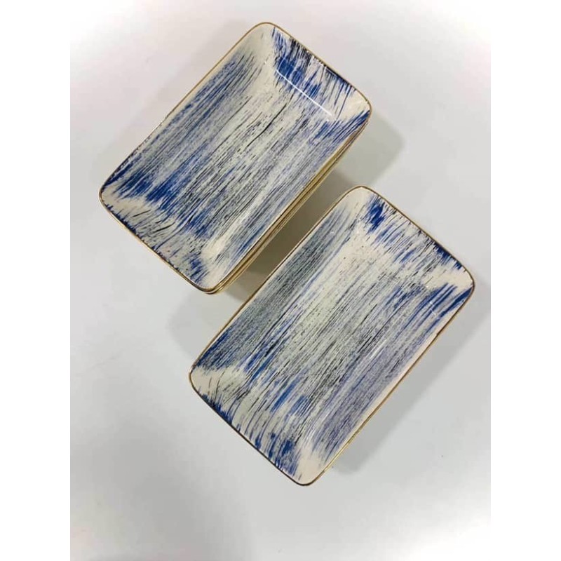 Set de 6 Assiettes Bleu Maroc - Service Vaisselle Prix