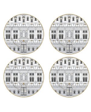  Coffret de 4 Assiettes à Dessert PALAZZO