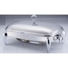 Chauffe plat avec flamme en inox  3L