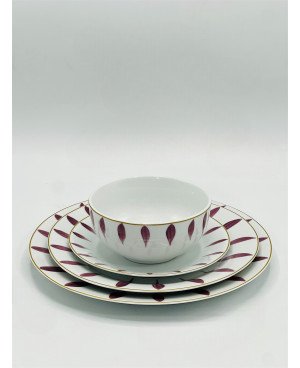 Service de Table 24pcs - Pétale Mauve