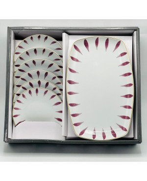 Set de gâteau 7pcs - Pétale Mauve