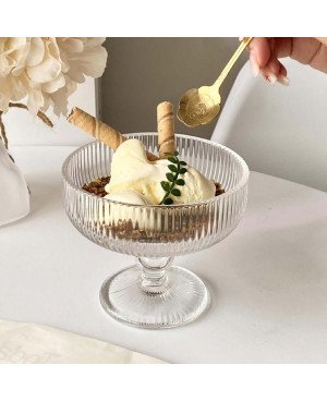  Set de 6 coupes striée en Cristalline