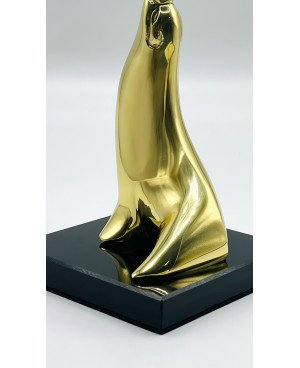 Statut Décoratif Fock Boule en Cristal