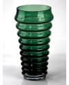 Vase en verre vert 15x28cm Petit Modèle