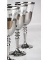 Set de 6 verres avec Pieds 270cc Silver