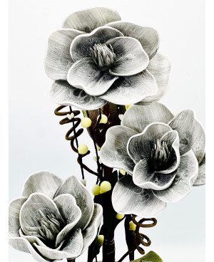 Plante Artificielle Tulipe 46cm - Grise