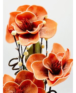 Plante Artificielle Tulipe 46cm - Orange