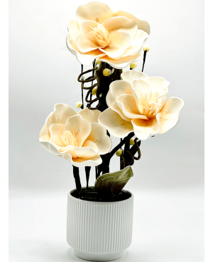  Plante Artificielle Tulipe 46cm - Peche