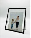 Cadre Photo en Acier Noir - 21x25cm