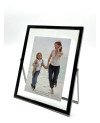 Cadre Photo en Acier Noir - 15x20cm