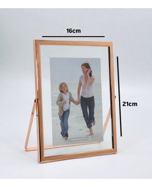 Cadre Photo en Acier Bronze - 15x20cm