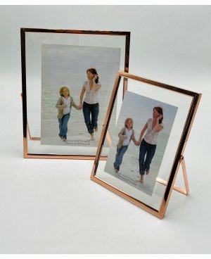  Cadre Photo en Acier Bronze - 20x25cm