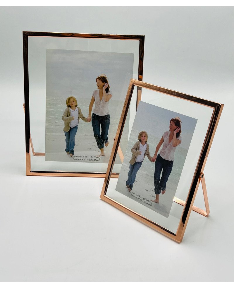 Cadre Photo en Acier Bronze - 20x25cm