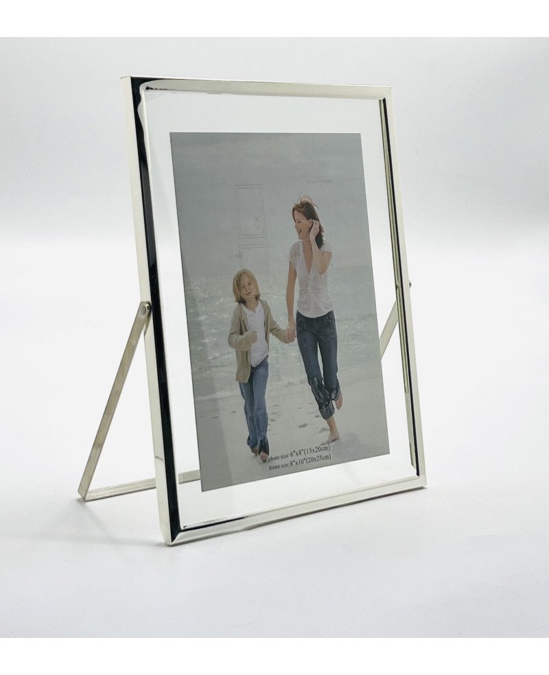 Cadre Photo en Acier Argenté - 20x25cm
