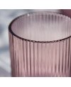 Coffret de 6 Verres à eau Striés - Rose