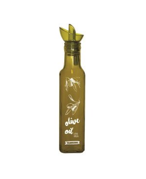 2 Bouteilles en Verre Huile et Vinaigre