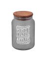 Bocal en Verre Gris - 890ml
