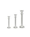 Bougeoirs en Cristalline 3pcs