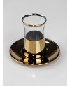 Coffret de 6 Tasses de Thé Gold