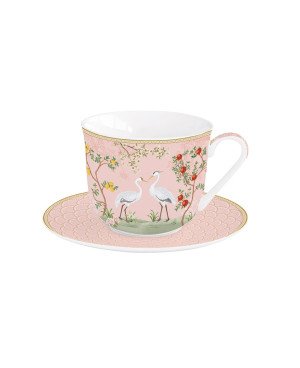  Tasse à Thé avec Sous Tasse XL - Jardin de Reves