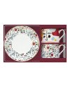 Coffret de 2 Tasses à Thé avec Sous Tasses - VISAGE
