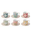 Coffret de 6 Tasses à café - Jardin d'orient