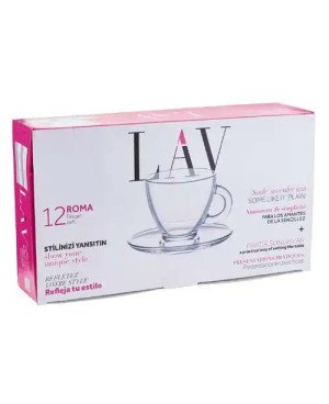 Set de 6 verre a café avec sous tasses - LAV