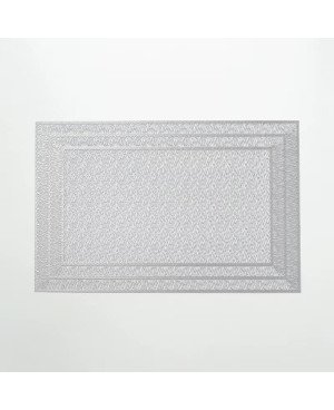 Set de Table 6 pcs Rectangle - Argenté