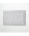 Set de Table 6 pcs Rectangle - Argenté