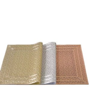 Set de Table 6 pcs Rectangle - Argenté
