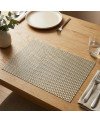 6 Set de Table Tressé - Doré