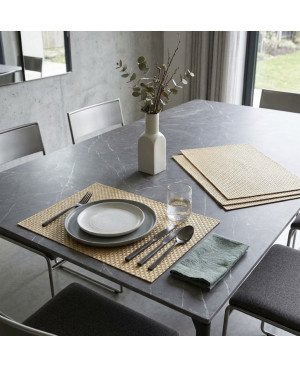 6 Set de Table Tressé - Doré