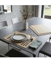 6 Set de Table Tressé - Doré