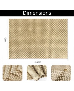 6 Set de Table Tressé - Doré
