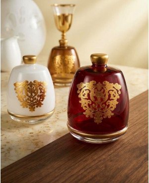  Cloche en Verre Rouge