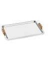 Plat Rectangulaire Perles OR Grand Modèle 43x27cm - NARIN