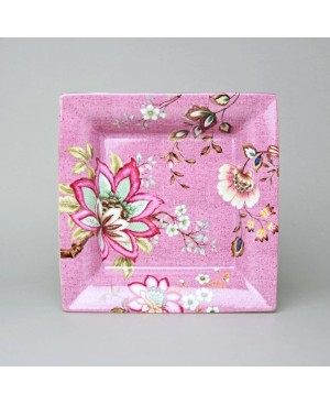  Plat Carré Fleur 21x21cm - Palais Royal
