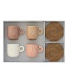 Coffret de 4 Tasses à Café - EASY LIFE