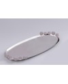 Plateau Ovale Galets Roses 42x18cm