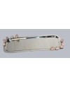Plateau rectangulaire Rose 45x15cm