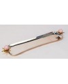 Plat Long Perles Roses MM 37cm