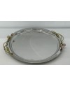 Plateau rond Rose 44x44 cm