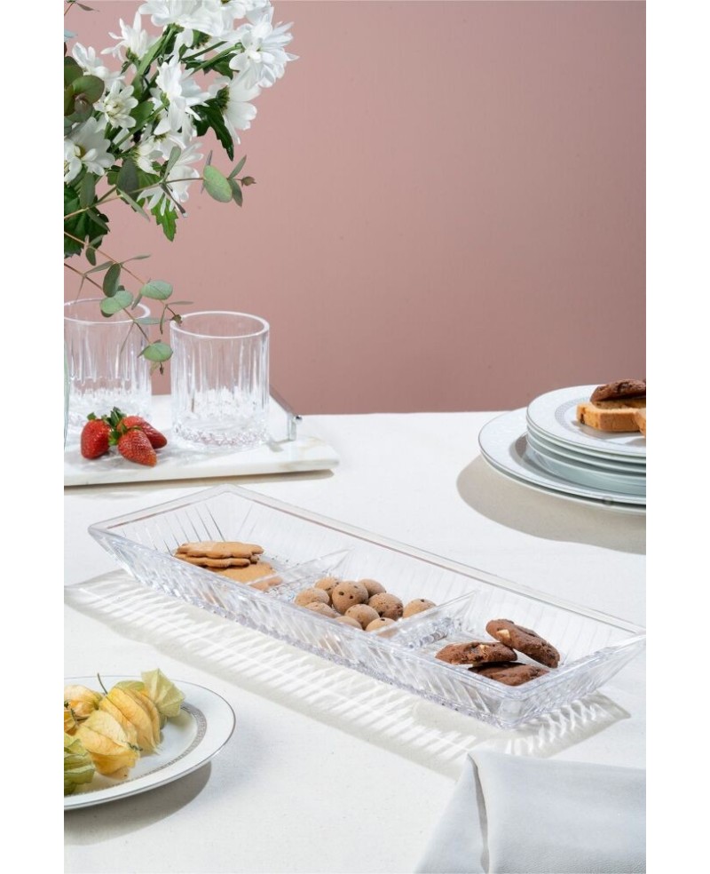 Plats de Présentation Cristalline Linea - Prix et Options